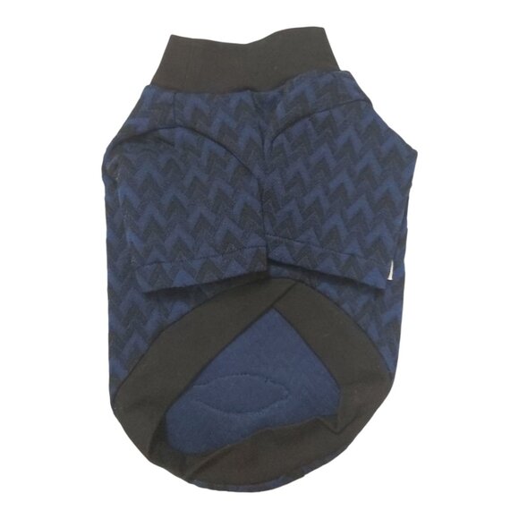 JLCP.CHN Navy Blue/Black Argyle Pullover Dog Shirt - XS - Picture 2 of 6